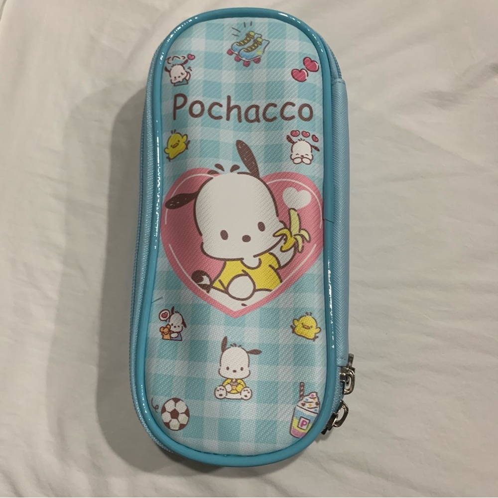 Blue Pochacco Pencil Case/ Cosmetic Bag - Picture 1 of 12